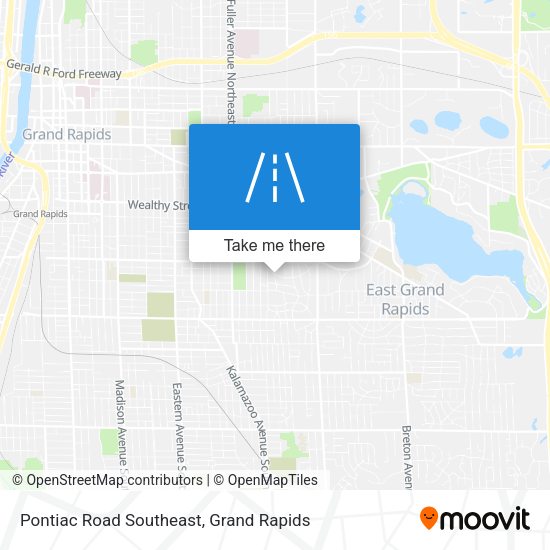 Pontiac Road Southeast map