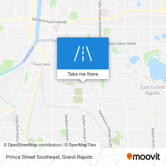 Mapa de Prince Street Southeast