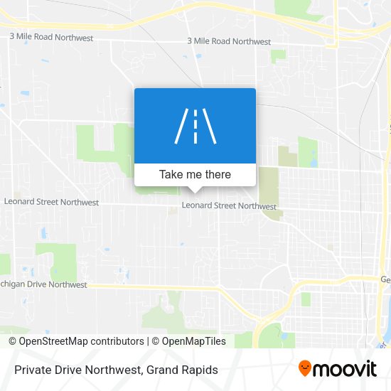 Private Drive Northwest map