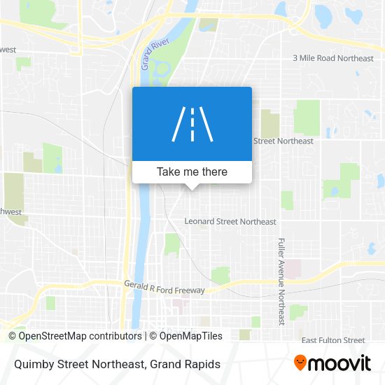 Quimby Street Northeast map