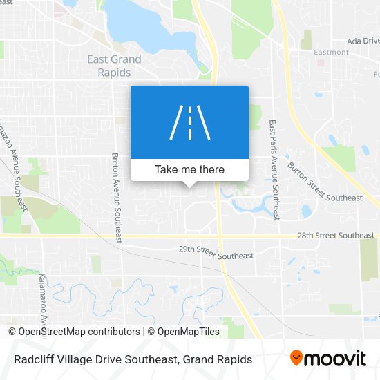 Radcliff Village Drive Southeast map