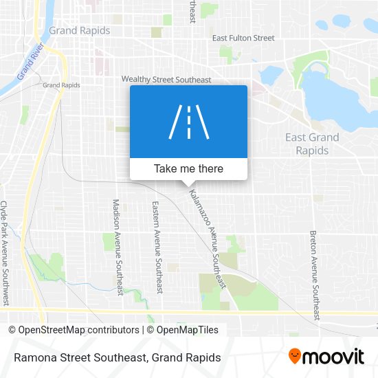 Ramona Street Southeast map
