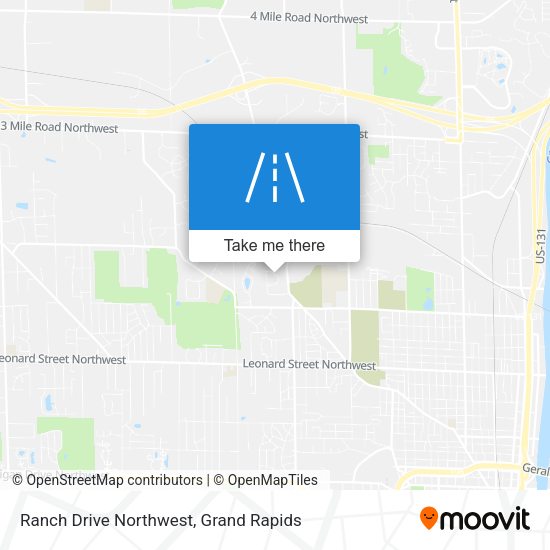 Ranch Drive Northwest map