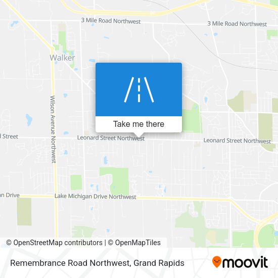 Mapa de Remembrance Road Northwest