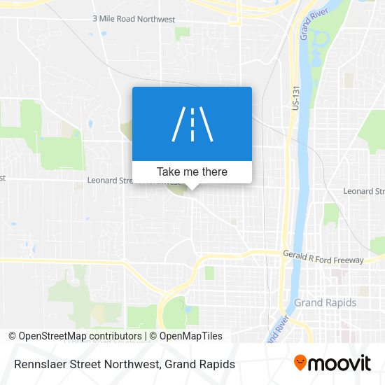 Rennslaer Street Northwest map