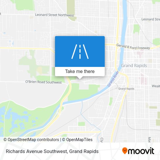 Richards Avenue Southwest map