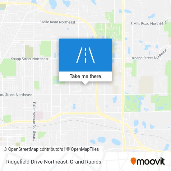 Ridgefield Drive Northeast map