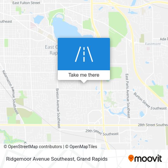 Ridgemoor Avenue Southeast map