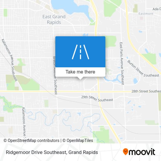 Ridgemoor Drive Southeast map