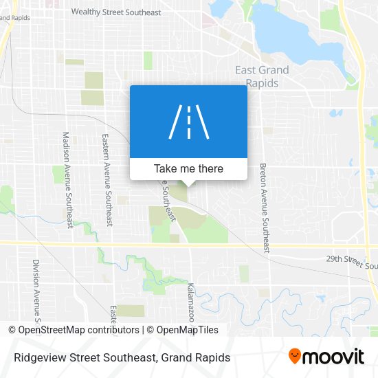 Ridgeview Street Southeast map