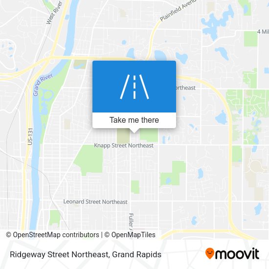 Mapa de Ridgeway Street Northeast