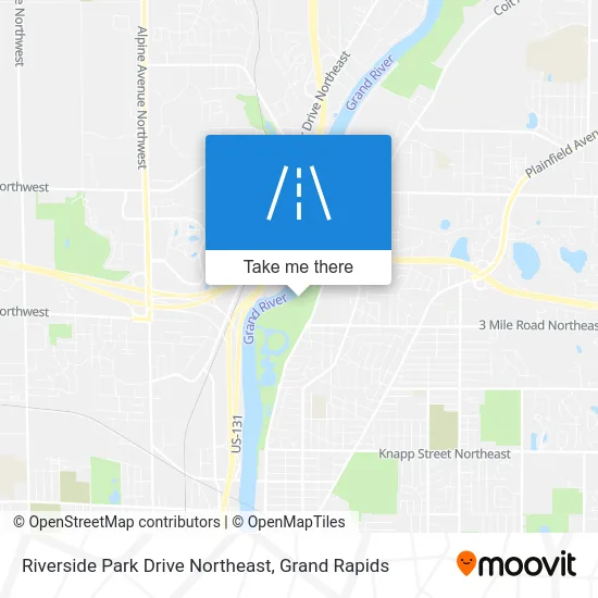 Riverside Park Drive Northeast map