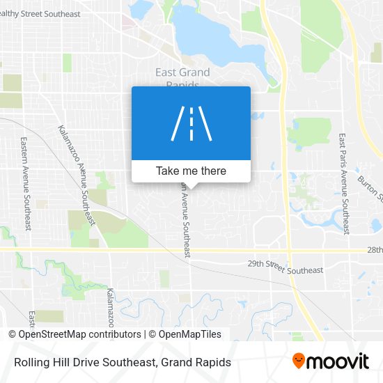 Mapa de Rolling Hill Drive Southeast