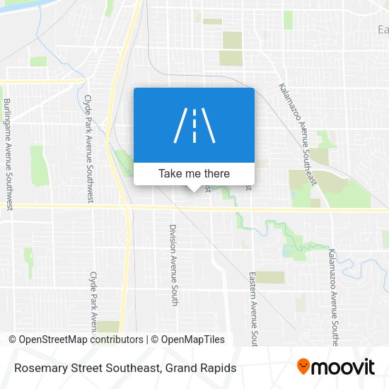 Rosemary Street Southeast map