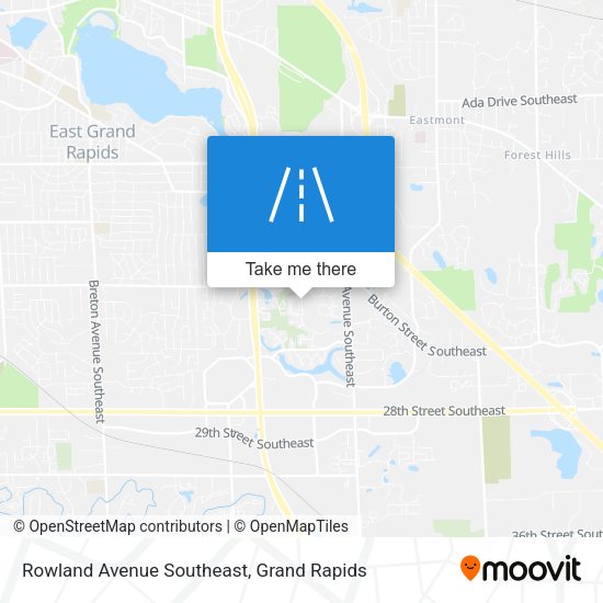 Mapa de Rowland Avenue Southeast