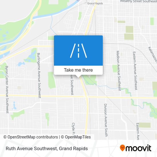Ruth Avenue Southwest map