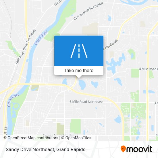 Sandy Drive Northeast map