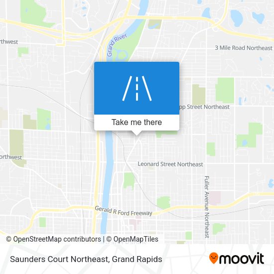 Saunders Court Northeast map