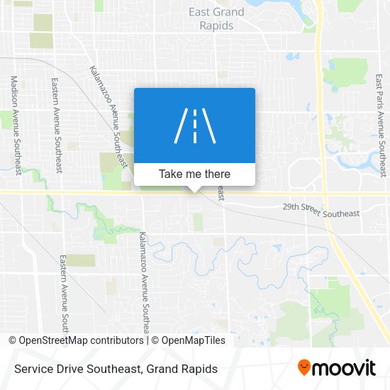 Service Drive Southeast map