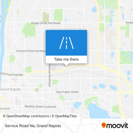 Service Road Ne map