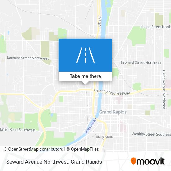 Seward Avenue Northwest map