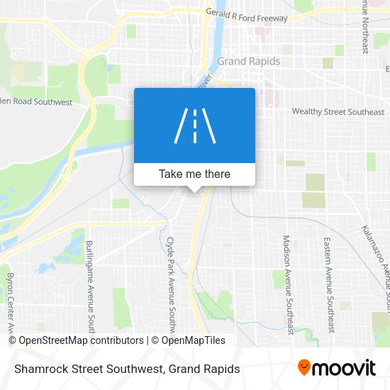Mapa de Shamrock Street Southwest