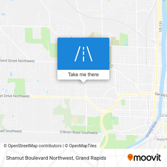 Shamut Boulevard Northwest map