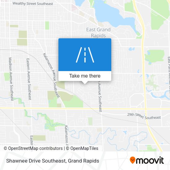 Shawnee Drive Southeast map