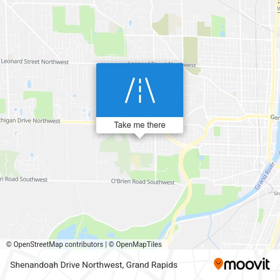 Mapa de Shenandoah Drive Northwest