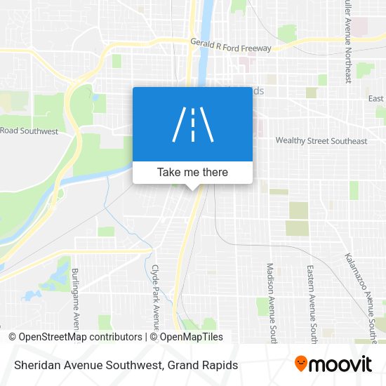 Sheridan Avenue Southwest map