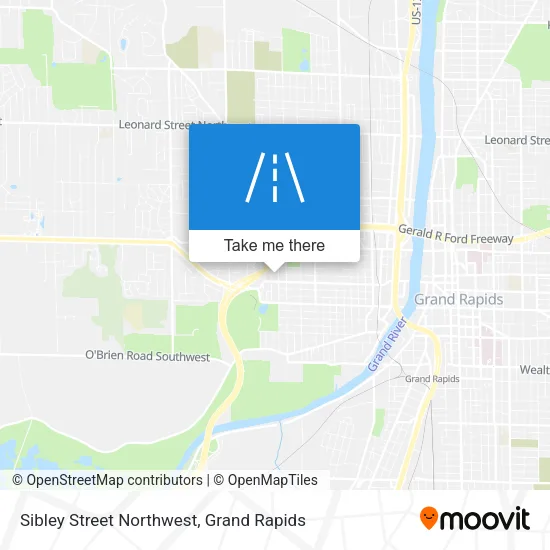 Sibley Street Northwest map