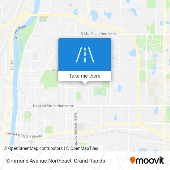 Simmons Avenue Northeast map