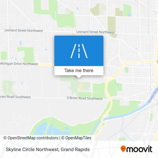 Skyline Circle Northwest map