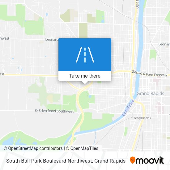 Mapa de South Ball Park Boulevard Northwest