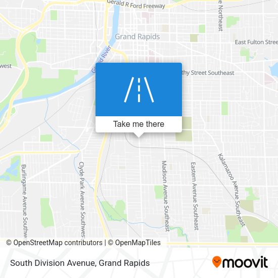 South Division Avenue map