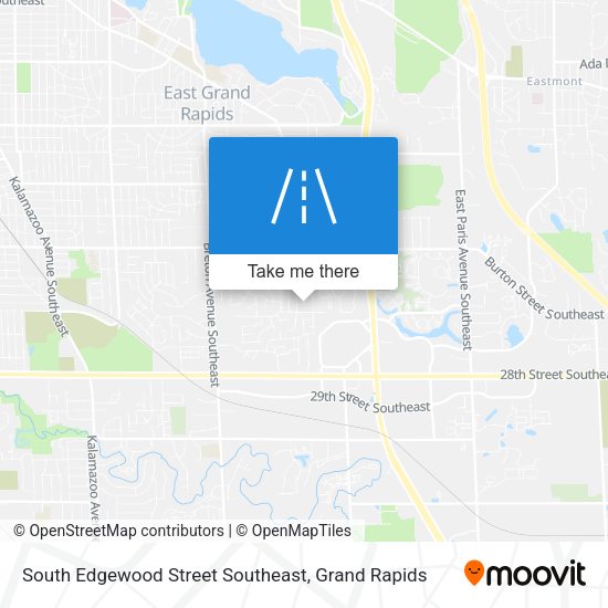 Mapa de South Edgewood Street Southeast