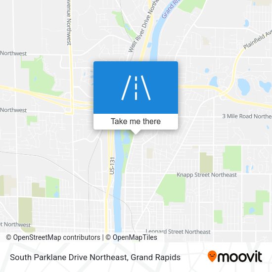 South Parklane Drive Northeast map