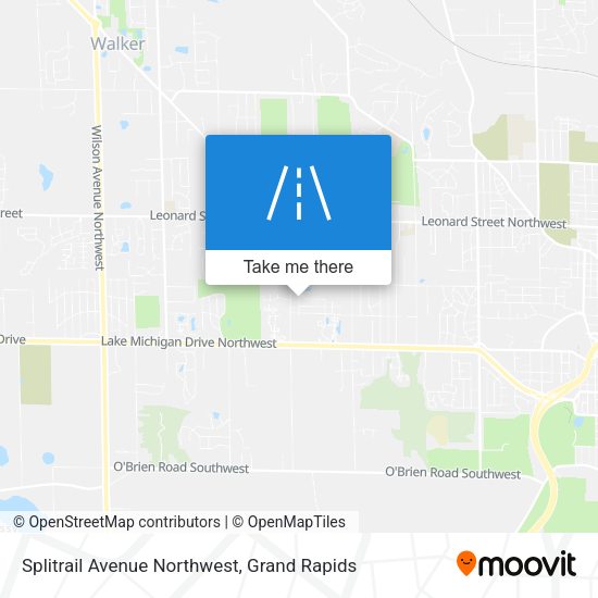 Splitrail Avenue Northwest map