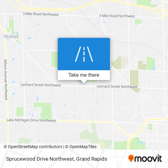 Sprucewood Drive Northwest map