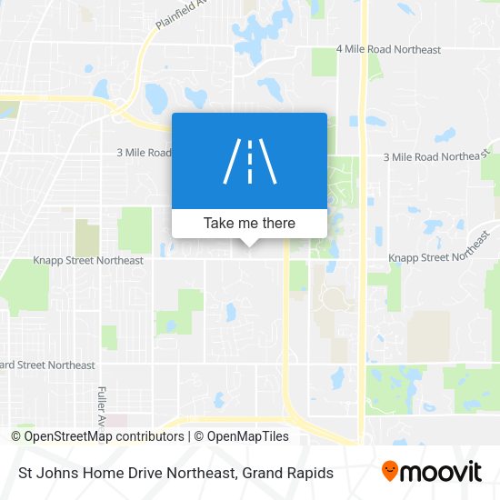 Mapa de St Johns Home Drive Northeast