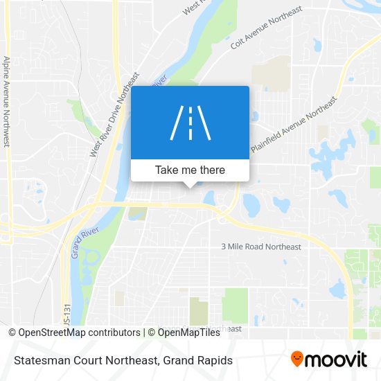 Mapa de Statesman Court Northeast