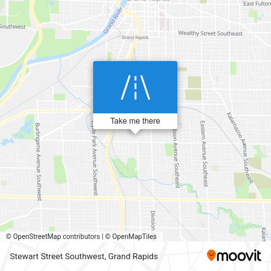 Stewart Street Southwest map