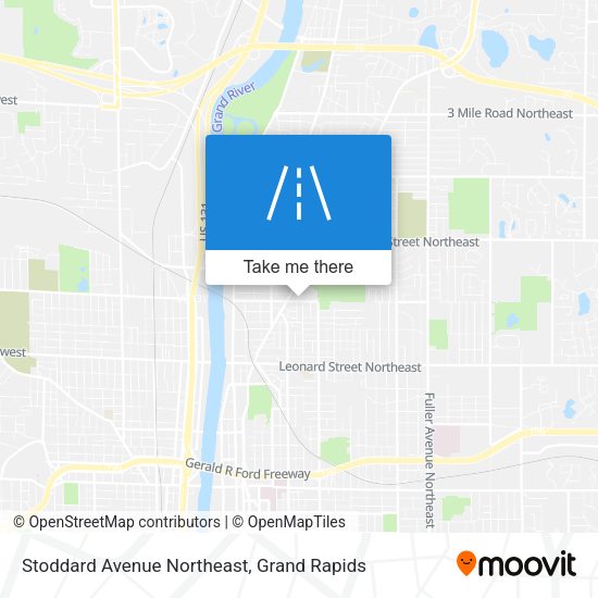 Mapa de Stoddard Avenue Northeast