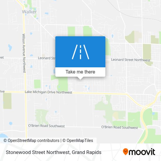 Mapa de Stonewood Street Northwest