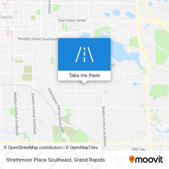 Strathmoor Place Southeast map