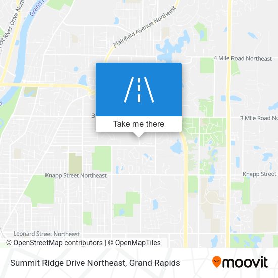 Summit Ridge Drive Northeast map