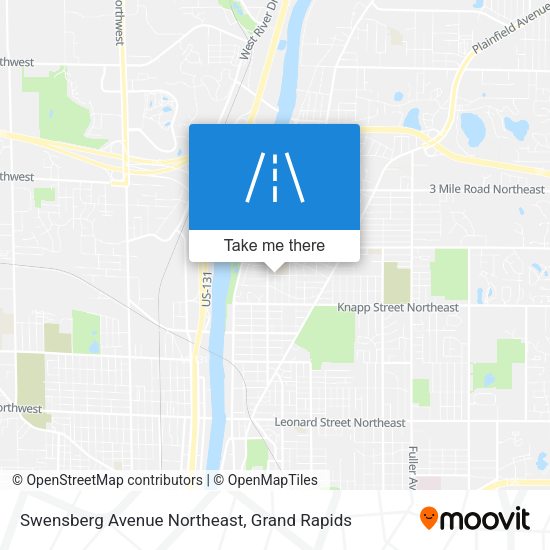 Mapa de Swensberg Avenue Northeast