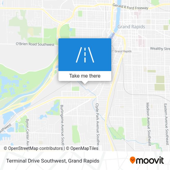 Terminal Drive Southwest map