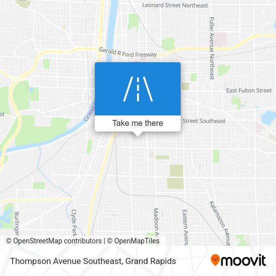 Thompson Avenue Southeast map