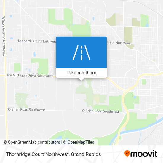 Mapa de Thornridge Court Northwest